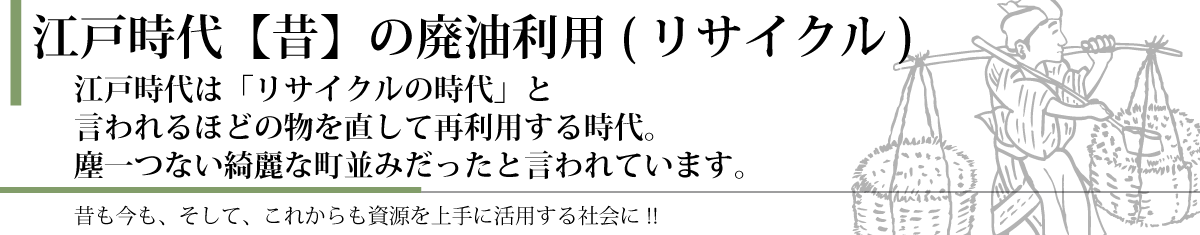 江戸時代の廃油リサイクル